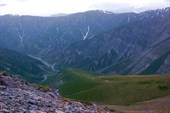 Going down of Fergana range